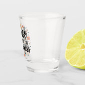 ビンゴは私のチケットと幸福ビンゴおもしろいゲーム ショットグラス (右)