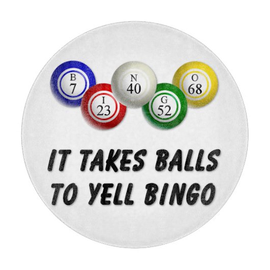 ビンゴを叫ぶにはボールが必要 カッティングボード (正面)