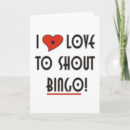 ビンゴを叫ぶのが大好き カード
