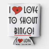 ビンゴを叫ぶのが大好き 缶クーラー (正面)