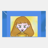 ビンゴアニメステッカー 長方形シール (正面)