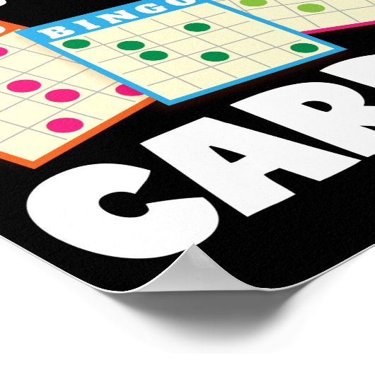 ビンゴイマイカーディオラッキーおもしろい賭博 ポスター (角)