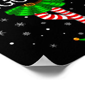 ビンゴエルフだよ！クリスマスの家族おそろいコーデ ポスター (角)