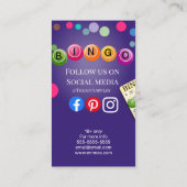 ビンゴカジノ賭博パープル 名刺 (裏面)