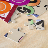 ビンゴカラフルカードおもしろいゲーム ジグソーパズル (側面)