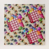 ビンゴカラフルカードおもしろいゲーム ジグソーパズル (縦)