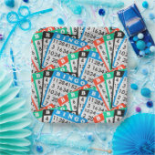 ビンゴカラフルカードコレクション ペーパープレート (パーティー)