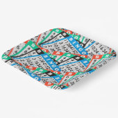 ビンゴカラフルカードコレクション ペーパープレート (傾斜あり)