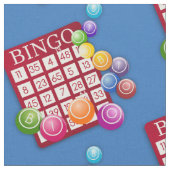 ビンゴカードビンゴの球 ファブリック (クローズアップ)