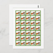 ビンゴカードマーカーオールスターグリーン ポストカード (正面/裏面)