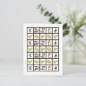 ビンゴカードマーカーサル時間動物園 ポストカード (スタンド正面)