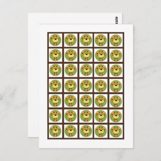 ビンゴカードマーカージャングルテイルズサファリ ポストカード (正面/裏面)