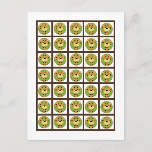 ビンゴカードマーカージャングルテイルズサファリ ポストカード (正面)