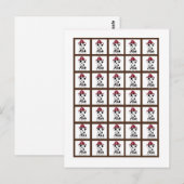 ビンゴカードマーカーノジョ火災エンジン ポストカード (正面/裏面)