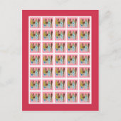 ビンゴカードマーカーピンクのハワイアンルアウ(ハワイ式宴会)熱帯 ポストカード (正面)