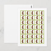 ビンゴカードマーカーフォレストフレンズBunny ポストカード (正面/裏面)