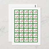 ビンゴカードマーカーモンキースイングジャングルサファリ動物園 ポストカード (正面/裏面)