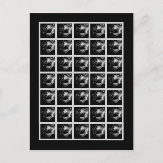 ビンゴカードマーカー甘い16シルバーブラック ポストカード (正面)