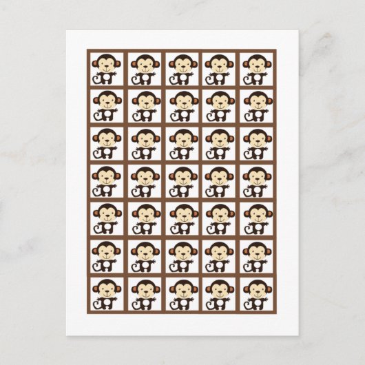 ビンゴカードマーカー遊ジャングル ポストカード (正面)