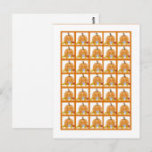 ビンゴカードマーカー オータム フォール パンプキン ベイビー ポストカード (正面/裏面)