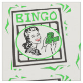 ビンゴカード女性With Money ファブリック (クローズアップ)