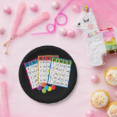 ビンゴカード紙プレート ペーパープレート (パーティー)