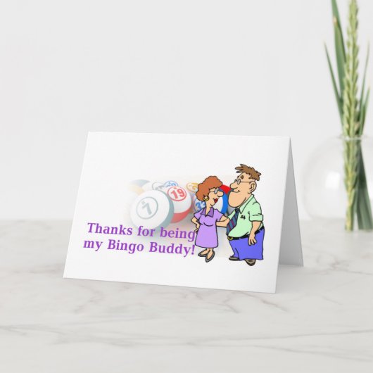 ビンゴカード-ありがとう サンキューカード (正面)