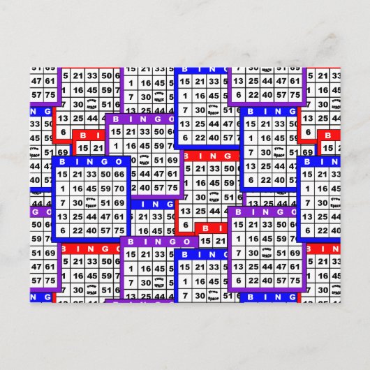 ビンゴカード ポストカード (正面)