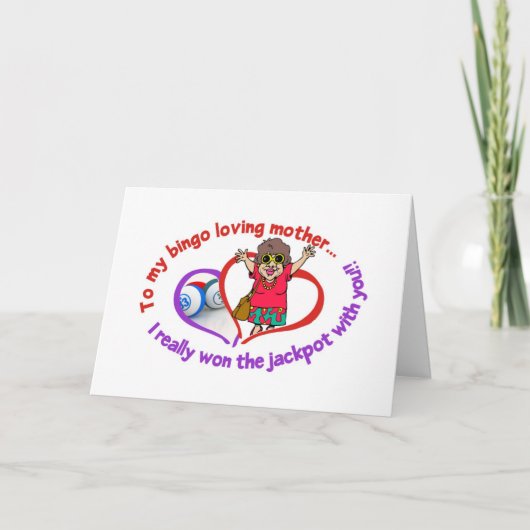 ビンゴカード-母の日 カード (正面)