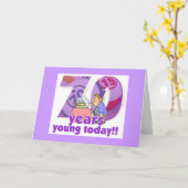 ビンゴカード-第70誕生日 カード (黄色い花)