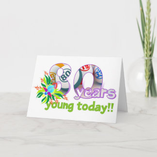 ビンゴカード-第80誕生日 カード