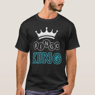 ビンゴキングウィッティ賭博ユーモア Tシャツ