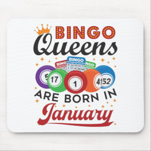 ビンゴクイーンズ生まれが1月の誕生日 マウスパッド