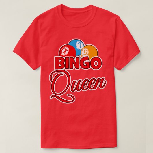 ビンゴクイーン Tシャツ (デザイン正面)