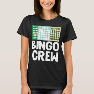 ビンゴクルービンゴカードゲーム賭博Luck Bingo Bal Tシャツ