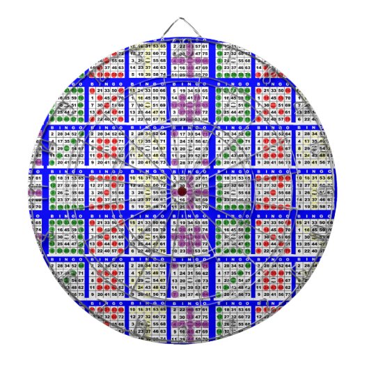 ビンゴゲームのパターン大きなグリッド ダーツボード (正面)