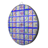 ビンゴゲームのパターン大きなグリッド ダーツボード (正面右)