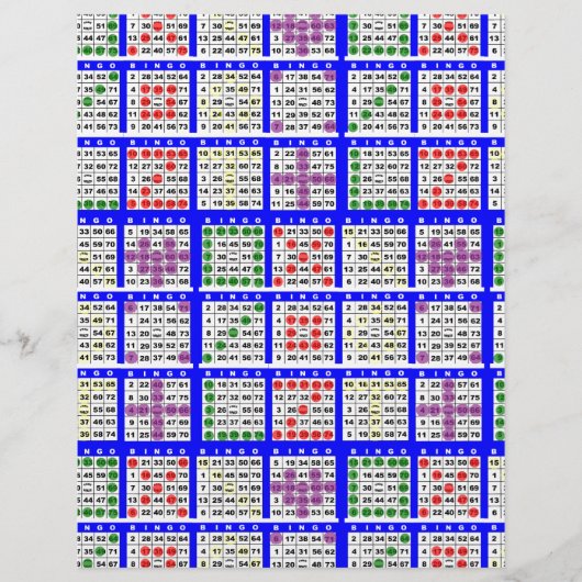 ビンゴゲームのパターン（大） (正面)