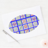 ビンゴゲームのパターン(大) 楕円形シール (封筒)