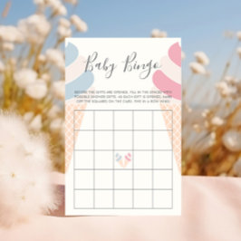 ビンゴゲームアイスクリームパステルカラージェンダーリビール