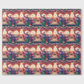 ビンゴゲームクリスマス ラッピングペーパー (フラット)