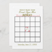 ビンゴゲームテンプレート 招待状 (正面/裏面)