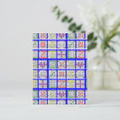 ビンゴゲームパターン（大） ポストカード (スタンド正面)