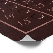 ビンゴスコアボード75 – 無重力ゲーム（1.2インチ） ポスター (角)