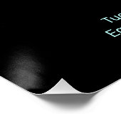 ビンゴナイトネオンラインアートのカスタマイズ可能 ポスター (コーナー)