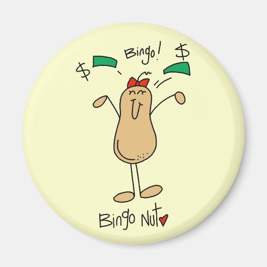 ビンゴナットTシャツとギフト マグネット (正面)