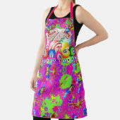ビンゴビンゴCBDOilPrincess絵を描の飛び散  エプロン (インサイチュ)