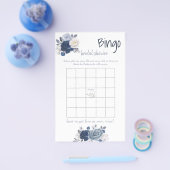 ビンゴブライダルシャワーゲームカードフライヤー チラシ (シングル)