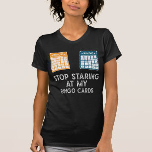 ビンゴプおもしろいレーヤーゲーム賭博ユーモア Tシャツ