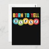 ビンゴプレイヤーおもしろいビンゴ中毒ユーモア ポストカード (正面/裏面)